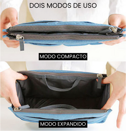 Organizador de Bolsas e Malas - Diversos Compartimentos