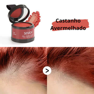 Pó Maquiagem para Cabelo a prova D'agua - SEVÍCH ✅