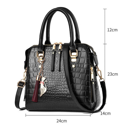 Bolsa Feminina Luxuosa Croco Compact™