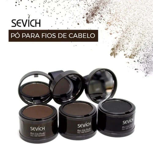 Pó Maquiagem para Cabelo a prova D'agua - SEVÍCH ✅