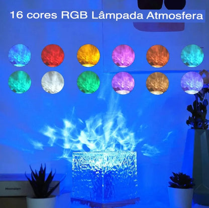 Luminária Projetora Nórdica 16 Cores Led + Controle